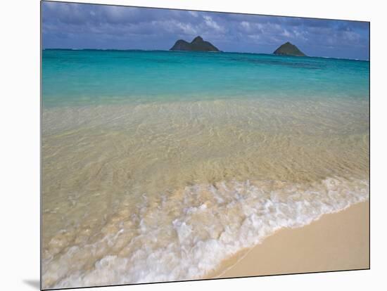 Mokulua Islands from Lanikai Beach-Darrell Gulin-Mounted Photographic Print