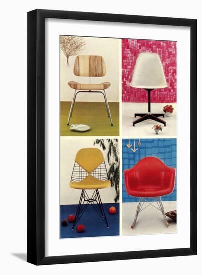 Molded Chairs-null-Framed Art Print