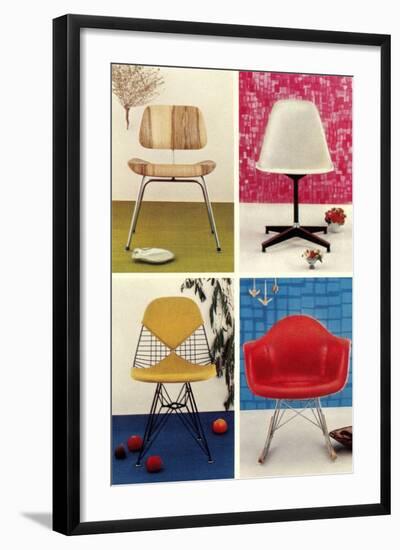 Molded Chairs-null-Framed Art Print