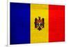 Moldova Flag Design with Wood Patterning - Flags of the World Series-Philippe Hugonnard-Framed Art Print