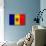 Moldova Flag Design with Wood Patterning - Flags of the World Series-Philippe Hugonnard-Art Print displayed on a wall
