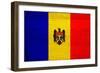 Moldova Flag Design with Wood Patterning - Flags of the World Series-Philippe Hugonnard-Framed Art Print