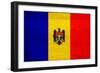 Moldova Flag Design with Wood Patterning - Flags of the World Series-Philippe Hugonnard-Framed Art Print