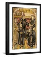 Moldovan Delegation Received by Pope Benedict XII-null-Framed Giclee Print