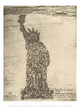 Human Statue of Liberty. 18,000 Officers and Men at Camp Dodge, Des Moines, Ia.-Mole Thomas-Framed Art Print