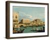 Mole Und Riva Degli Schiavoni as Seen from Bacino Di S.Marco-Canaletto-Framed Premium Giclee Print