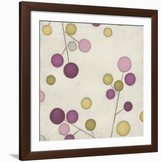 Molecular Blossoms III-June Erica Vess-Framed Art Print