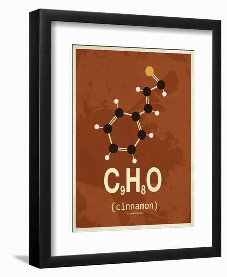 Molecule Cinnamon-null-Framed Art Print