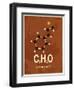 Molecule Cinnamon-null-Framed Art Print