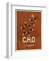 Molecule Cinnamon-null-Framed Art Print