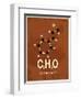 Molecule Cinnamon-null-Framed Art Print