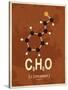 Molecule Cinnamon-null-Stretched Canvas
