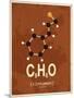 Molecule Cinnamon-null-Mounted Art Print