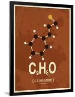 Molecule Cinnamon-null-Framed Art Print