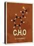 Molecule Cinnamon-null-Stretched Canvas