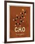 Molecule Cinnamon-null-Framed Art Print