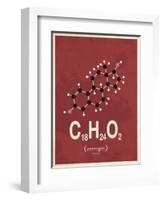 Molecule Estrogene-null-Framed Art Print