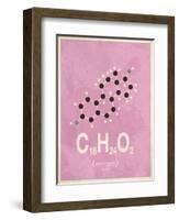 Molecule Estrogene-null-Framed Art Print