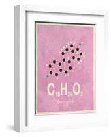 Molecule Estrogene-null-Framed Art Print