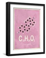 Molecule Estrogene-null-Framed Art Print