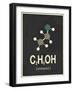 Molecule Ethanol-null-Framed Art Print