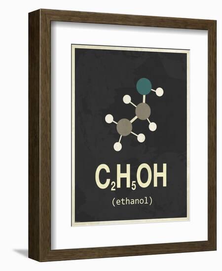 Molecule Ethanol-null-Framed Art Print