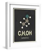 Molecule Ethanol-null-Framed Art Print