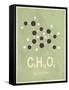 Molecule Glucose-null-Framed Stretched Canvas