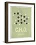 Molecule Glucose-null-Framed Art Print
