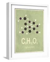 Molecule Glucose-null-Framed Art Print