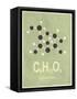 Molecule Glucose-null-Framed Stretched Canvas