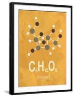 Molecule Honey-TypeLike-Framed Art Print