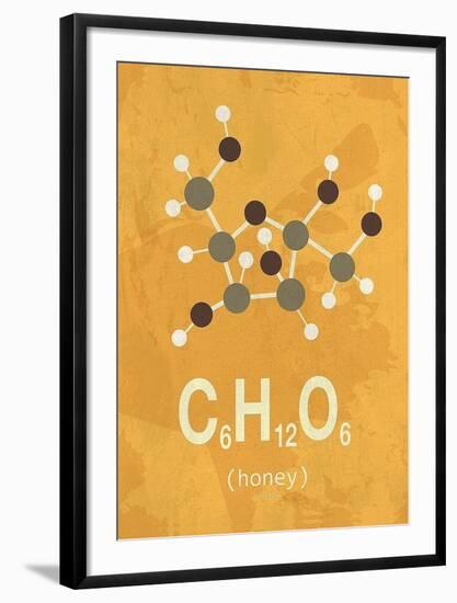 Molecule Honey-TypeLike-Framed Art Print