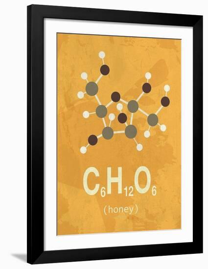 Molecule Honey-TypeLike-Framed Art Print