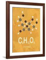 Molecule Honey-TypeLike-Framed Art Print