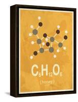 Molecule Honey-null-Framed Stretched Canvas