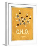 Molecule Honey-null-Framed Art Print