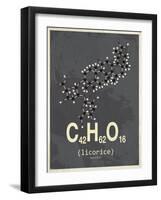 Molecule Licorice-null-Framed Art Print