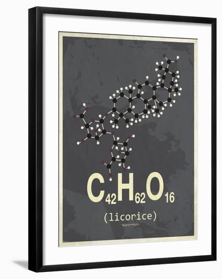 Molecule Licorice-null-Framed Art Print