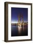 Molecule Man by Jonathan Borofsky, Spree River, Treptow, Berlin, Germany, Europe-Markus Lange-Framed Photographic Print