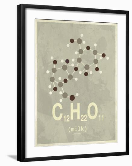 Molecule Milk-null-Framed Art Print