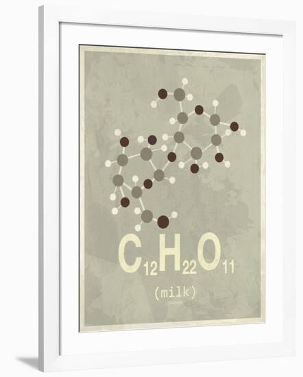 Molecule Milk-null-Framed Art Print