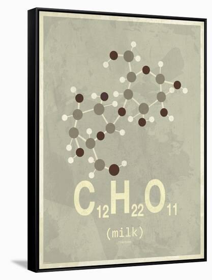 Molecule Milk-null-Framed Stretched Canvas