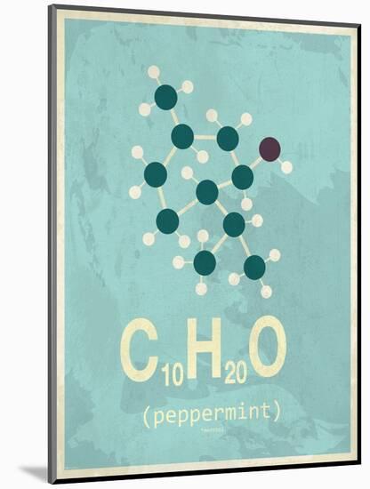 Molecule Peppermint-null-Mounted Art Print