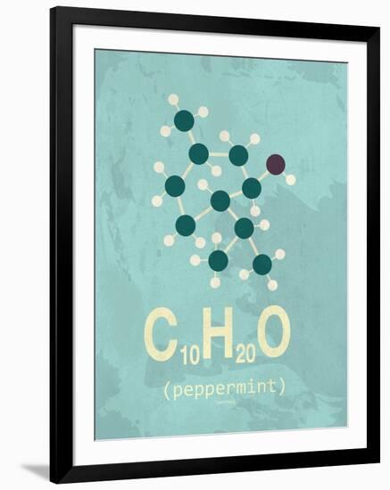 Molecule Peppermint-TypeLike-Framed Art Print