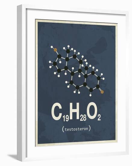 Molecule Testosterone-null-Framed Art Print