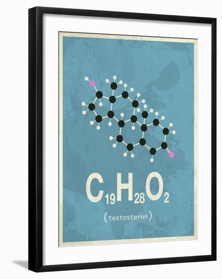 Molecule Testosterone-null-Framed Art Print