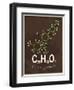 Molecule Thc-null-Framed Art Print