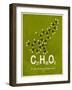 Molecule Thc-null-Framed Art Print