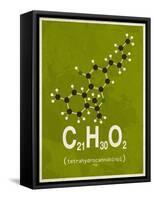 Molecule Thc-null-Framed Stretched Canvas